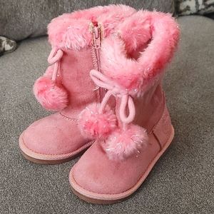 Disney pink boots girls size 5